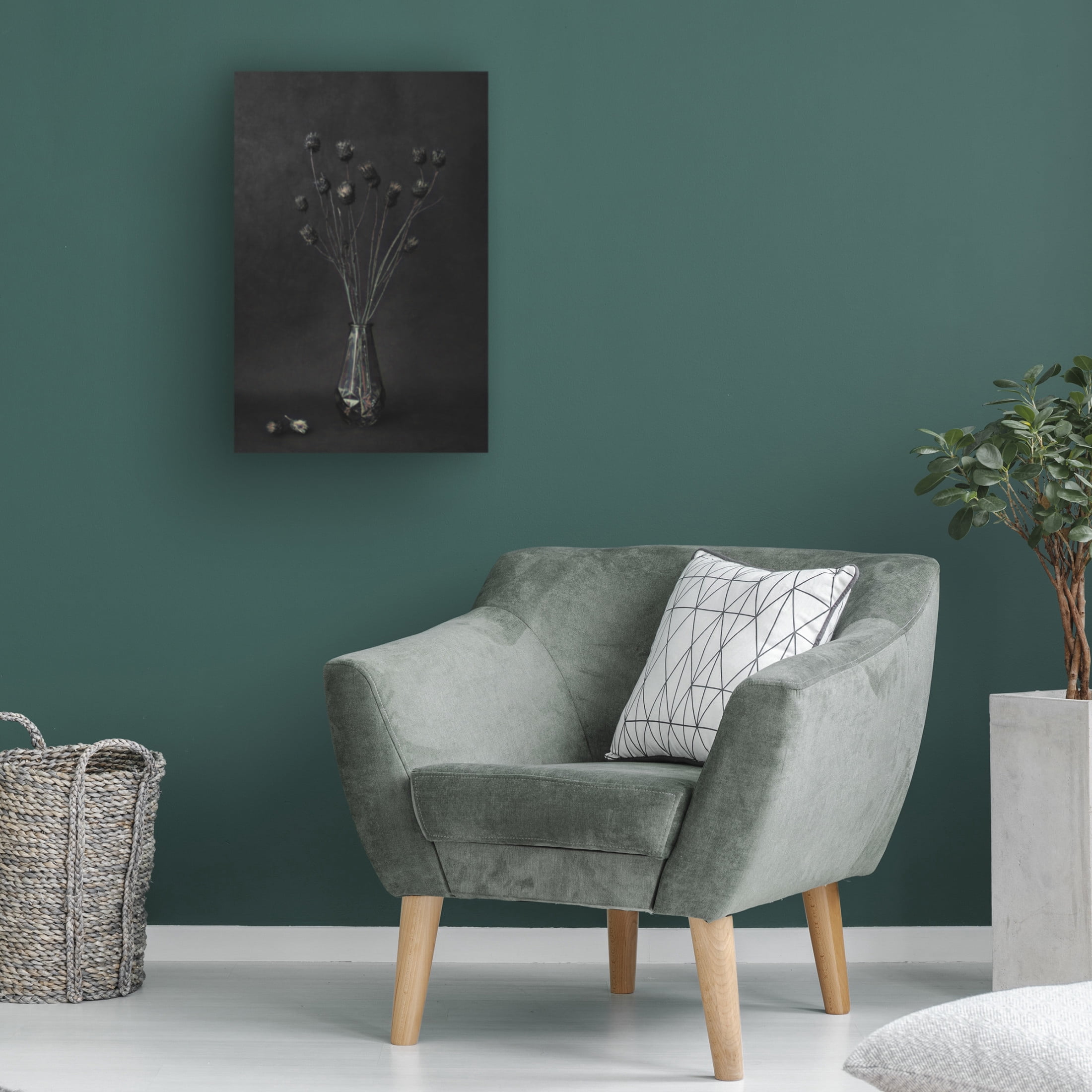 Canvas Wall Art - Cicek Kiral 'Dark' Wall Art for Living Room, Bedroom, or Office Décor by Trademark Fine Art - 12 x 19 Inches