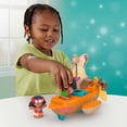 thumbnail image 2 of Disney Princess Moana Toys, Moana & Maui’s Canoe, Fisher-Price Little People Toddler Toys, 2 of 6