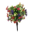 thumbnail image 3 of Bola de topiario de flores artificiales con estaca realista arbustos plantas para el césped patio interior de de porche, 3 of 9