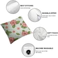 thumbnail image 4 of SHANXI Throw Pillow Covers Cute Pink Flowers Various and Green Polka Dots Tile Decorative Graphic 18x18in, 4 of 5
