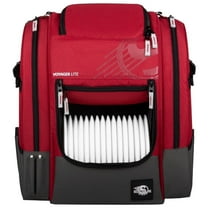 Streamline Discs Voyager Lite Backpack Disc Golf Bag (Burgundy/Dark Gray)