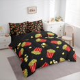 thumbnail image 3 of Manfei Cinema Popcorn 7-Piece Twin Bedding Sets,Movie Time Bedding Comforter Set,Red Yellow Black Sheet Sets For Girl,Microfiber Bedroom Decor Reversible, 3 of 8