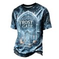 thumbnail image 3 of Havenx Halloween Shirt for Men Pumpkin Print Shirt Short Sleeve Crew Neck Tshirts Spooky Scary Fashion Funny Lightweight Casual Tee Tops,Light Blue M, 3 of 5