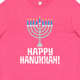 thumbnail image 4 of Inktastic Happy Hanukkah Menorah Youth T-Shirt, 4 of 5