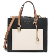 Marc Jacobs Grind Mini Smoked Almond Colorblock Leather Tote Crossbody Bag