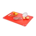 thumbnail image 2 of Sure Grip Red Plastic Cutting Board - Non-Slip, Measurement Markers, Carrying Handle - 12" x 18" - 1 count box, 2 of 3