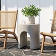 thumbnail image 6 of FOROUTIA 15.7" Gray Arch Side Table, Waterproof Magnesium Oxide Accent Table, Modern Indoor Outdoor End Table for Patio, Living Room, Bedroom, Small Space Stool, 6 of 7