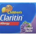 thumbnail image 4 of Children's Claritin Grape Non-Drowsy Allergy Chewable Tablets, 5 mg, 10 Count, 4 of 4