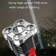 thumbnail image 5 of Linterna portátil recargable para acampar y hacer senderismo, súper brillante, para exteriores, hogar, 5 LED, mecha, luz de largo alcance, linterna de patrulla, luz de mano, lámpara de mano, 5 of 9