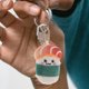 thumbnail image 4 of Lindo llavero de peluche de sushi, animal de peluche japonés, adorable llavero de sushi de salmón para amantes del anime, mochilas y bolsos, 4 of 7