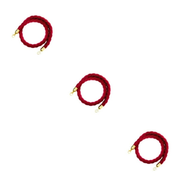 Naiovety Barreras de cuerda - Puntales de control de multitudes de servicio pesado 2m Rojo Type1 NO1