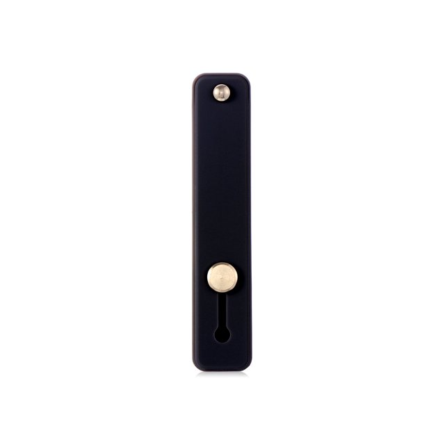 Candy Color Finger Ring Holder Silicon Phone Hand Band Push Pull Grip Stand-Black