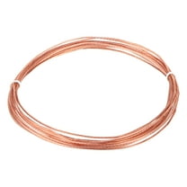 Uxcell Bare Copper Ground Wire, 18 Gauge 10 ft Solid Braided Copper Cables Electronic Metallic Wire for Light Fixtures Fans Electrical Equipment