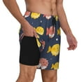 thumbnail image 2 of Kdxio Cute Puffer Fish Print Men'S Swim Trunks With Compression Liner 7 Inch Inseam Quick Dry Swim Shorts, 2 of 7