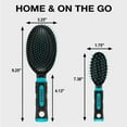 thumbnail image 4 of Conair Professional Travel and Full-Size Cushion Hair Brush Set, Multicolor, 2 Count, 4 of 15
