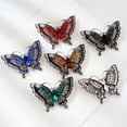 thumbnail image 6 of Xinyolin Women's Brooch - Retro Hollow Butterfly, Rhinestone Decor, Anti-slip Wear-resistant, Suit Coat Scarf Decor, 6 of 7