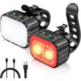 thumbnail image 1 of YSTIANN Bike Lights Set, Rechargeable Super Bright Front & Rear Bicycle Lights with 8+12 Modes, IPX6 Waterproof for Night Cycling Safety & Commuting WJ94-2545, 1 of 7