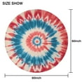 thumbnail image 6 of Red Blue Tie Dye Flower Round Tablecloth 60"x60",Wrinkle Wipeable Table Cloth for Kitchen Dining Room Picnic Patio Party, 6 of 6