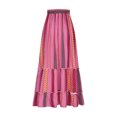 thumbnail image 4 of Maoxin Skirt for Women Women Fashionable And Personalized Printed Waistband Bohemian Long Skirt ,Multicolor,L, 4 of 8