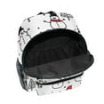 thumbnail image 6 of FORMRS School Backpack with Front Zippered Pocket 12" Student Travel Daypack, Black Cartoon Snowmen, 6 of 6