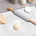 Pastry Mat for Kneading Rolling Dough Nonstick Nonslip Silicone