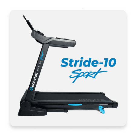 Echelon - Stride 10 Sport Manual Incline Treadmill with Cushioned Deck - Black