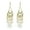 White, variant on Eosunjian Women Earrings Ethnic Style Decorative Moon Shape Long-lasting Lady Earrings for Daily Wear Black