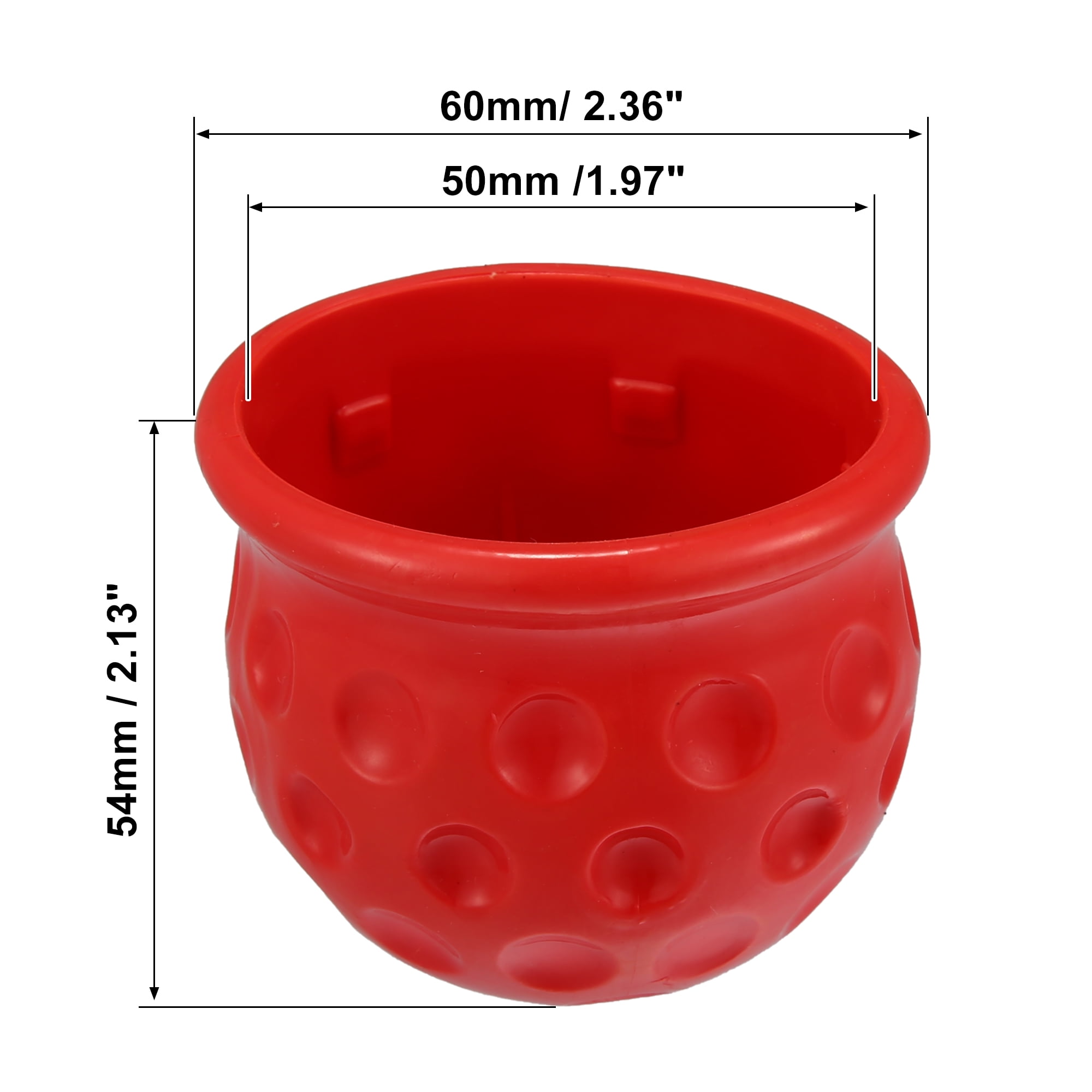 Unique Bargains Trailer Hitch Ball Cover Waterproof Dustproof Red for Car Truck RV
