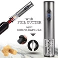 thumbnail image 2 of Hauz - Battery Operated Electric Bottle Opener with Foil Cutter, Silver, 2 of 3