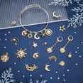 thumbnail image 2 of 80 piezas de 20 estilos de dijes de la serie Sol, Luna y Estrella, colgantes de estilo tibetano, pequeños colgantes dorados para pulseras, collares y joyas., 2 of 5