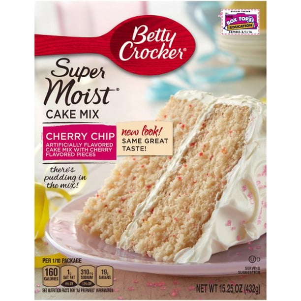 Betty Crocker Â® Super Moist Cake Mix Cherry Chip
