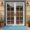 Blue White Checkerboard, variant on Multi Color Triangle Checkered Pattern Door Rugs,Washable Non Slip Door Mats Indoor,Decorative Door Mats,Entry Mat Indoor for Entrance,Bedroom,Kitchen,Bathroom,17"x30"