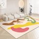 thumbnail image 2 of Alfombra decorativa abstracta de estilo japonés para sala de estar de gran tamaño, gruesa y suave, para habitación de niños, resistente a la suciedad, 2 of 5