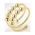 thumbnail image 3 of Anillo giratorio con apertura de bola de doble capa, ajustable, antiestrés y ansiedad, 3 of 4