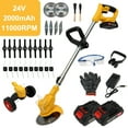 thumbnail image 6 of 200W 11000 RPM High Performance Adjustable Shaft Cordless Weed Trimmer, Multi-Angle Electric Grass Trimmer with Dual Safety Switches & Low Vibration Handle, Useful Tool for Gardening, 6 of 9