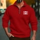 thumbnail image 1 of pstuiky camisas de manga larga para hombre, Camisa de manga larga con cuello alto, cremallera y color sólido informal para hombre. salir tops xxl, 1 of 9
