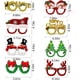 thumbnail image 2 of (9 piezas) Gafas de fiesta navideñas con purpurina, anteojos con decoración navideña, disfraces para regalos, niños y adultos, 2 of 5