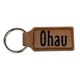 thumbnail image 2 of Keychain - Rectangle - Oahu - Leather, 2 of 4