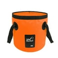 thumbnail image 1 of Soidarity Cubo de agua plegable, portátil, impermeable, lavabo, viaje, canotaje, de coches, contenedor organizador reutilizable Pescar Naranja 20L, 1 of 6