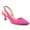 Hot Pink, variant on Pennysue Women's Slingback Heels Metal Silver Pointed Toe Dress Pumps 8M