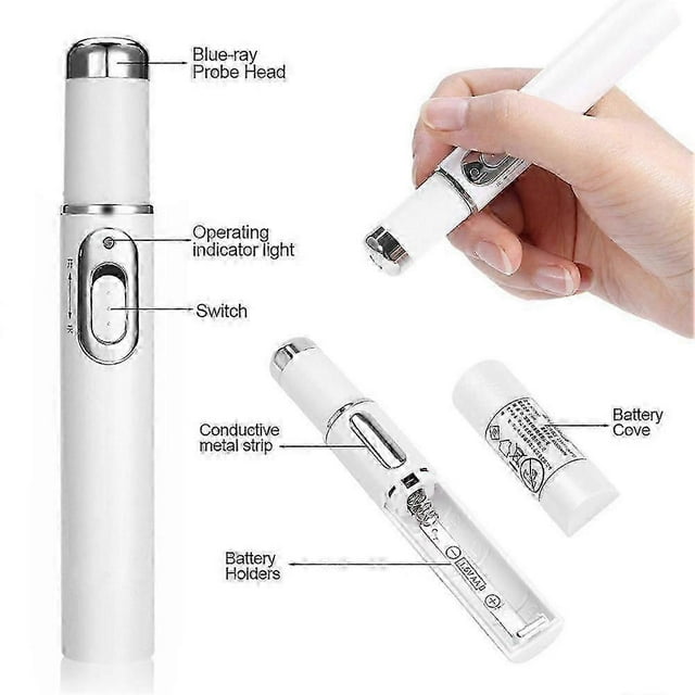 White(A)$Blue Light Therapy Varicose Vein Pen