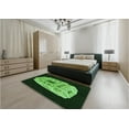 thumbnail image 5 of Ahgly Company Machine Washable Indoor Rectangle Transitional Night Black Area Rugs, 6' x 9', 5 of 7