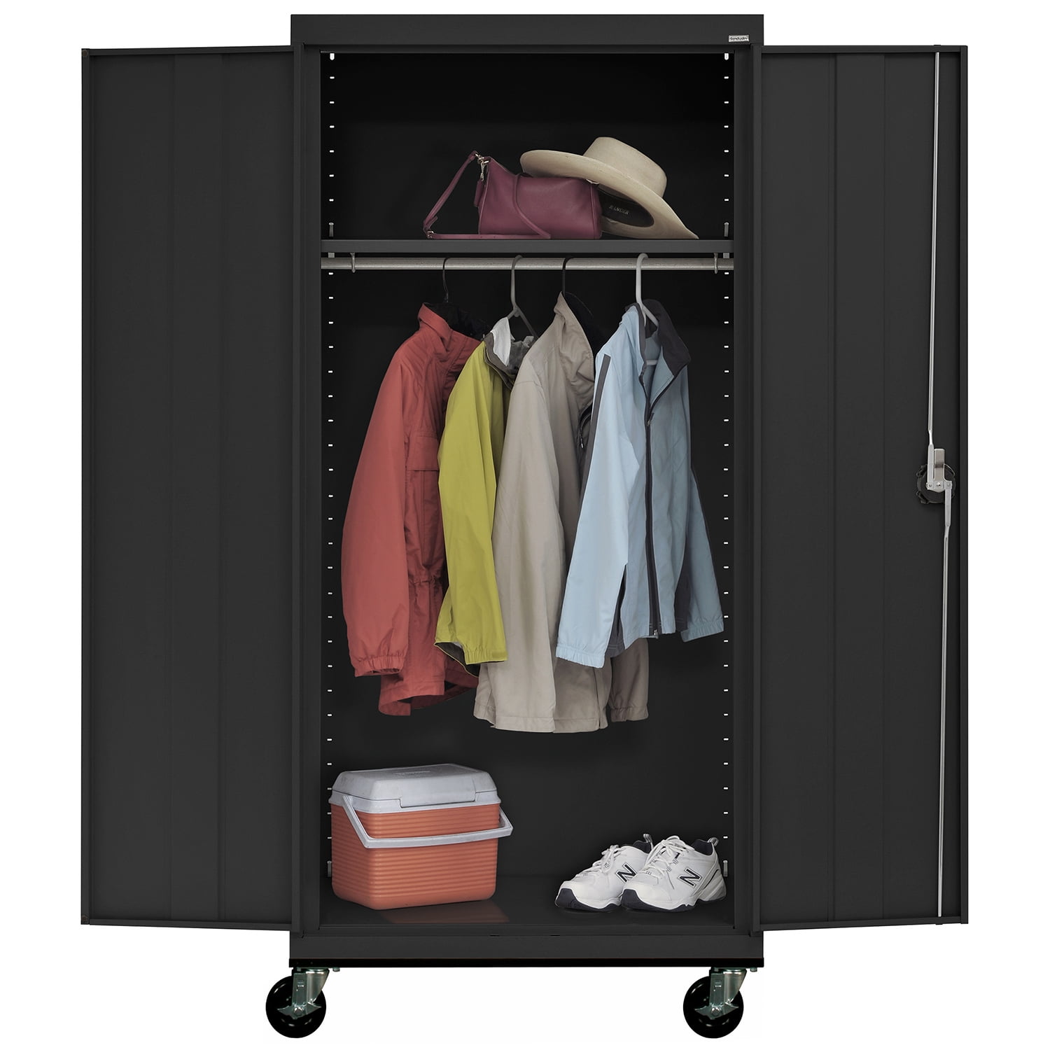 Sandusky Lee 36"W x 24"D x 78"H Steel Transport Mobile Wardrobe