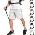 thumbnail image 5 of Zimjoy Men's Hiking Cargo Shorts Lightweight Outdoor Shorts Quick Dry Golf Camping Casual Fishing with Zipper Pockets Black M, 5 of 5