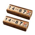 thumbnail image 4 of GOOHOCHY 2PCS Daily Desktop Calendar Wood Perpetual Date Display for Home Office Multi, 4 of 8