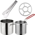 thumbnail image 1 of BEADCEST 1 Set Fryer Pot for Stove Cooking for Home Gatherings, 1 of 8