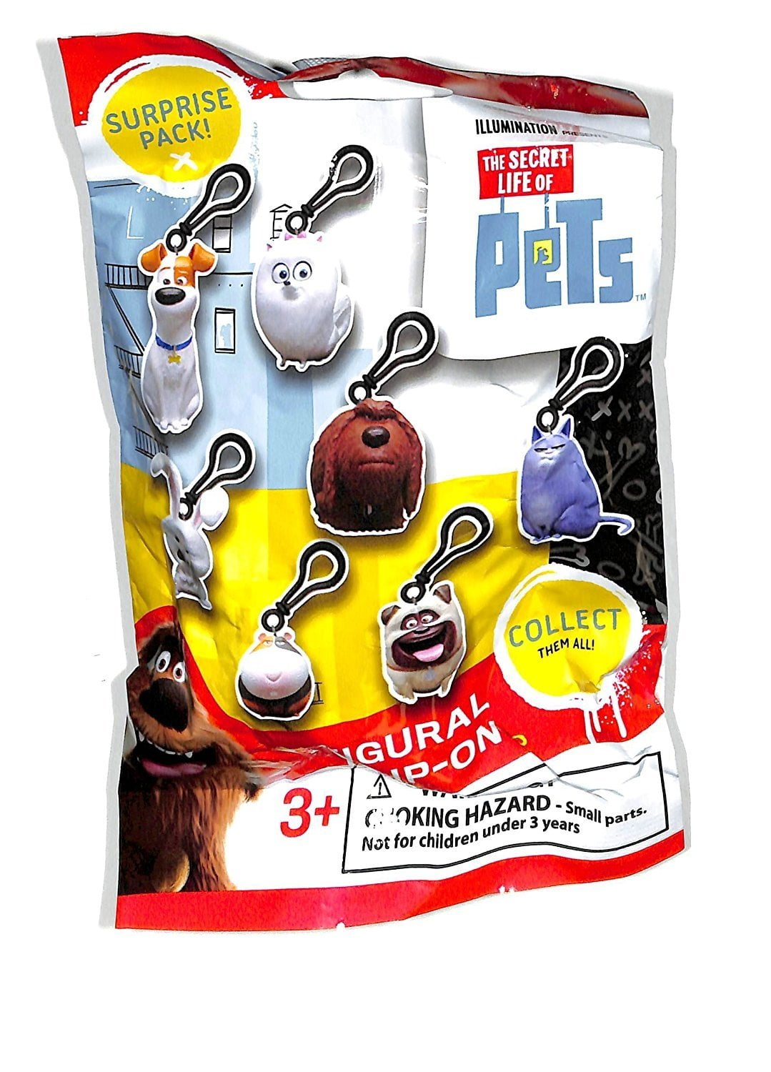 The Secret Life of Pets Figural clip-on 6 blind bags sealed