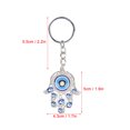 thumbnail image 2 of 3Pcs Evil Eye Keychain,Metal Color Glazed Blue Eye Keychain,Jewelry Craft Decoration for Car Bag Backpack Wallet, 2 of 9