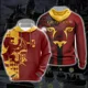 thumbnail image 2 of Suéter con capucha y manga larga de cuello redondo para hombre y mujer de Harry Potter Hogwarts House Gryffindor Slytherin Ravenclaw Hufflepuff, 2 of 4