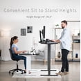 thumbnail image 4 of VIVO Electric 63” x 32” Standup Desk, Black 3 Part Top with Built-in Power Strip, 4 of 8